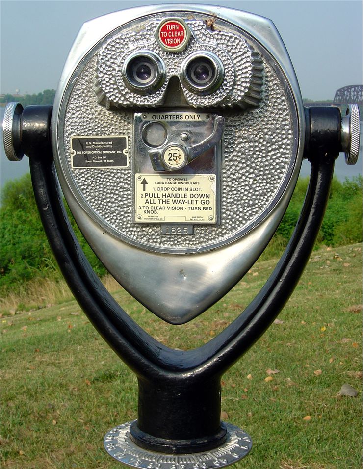 Picture Of A View Of Louisville Kentucky Through The Viewer