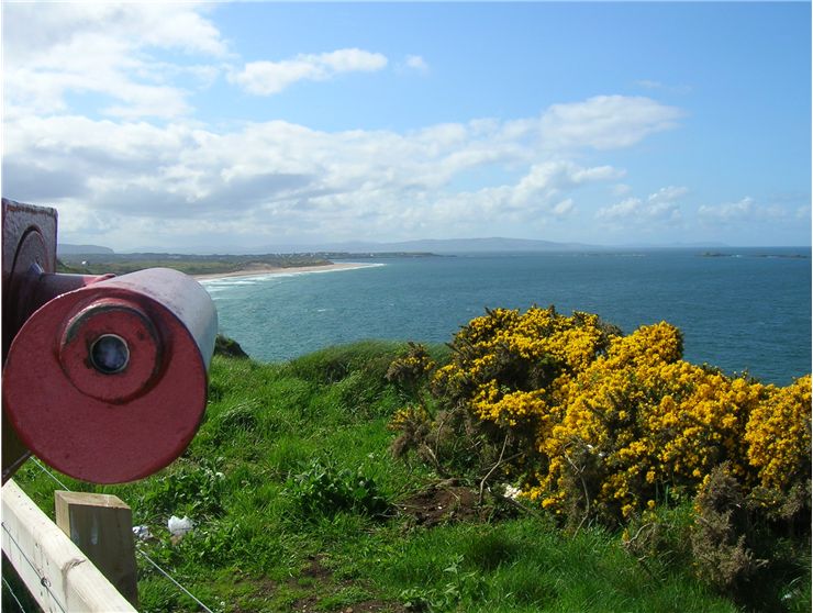 Picture Of Telescope And North Coast Of Ireland